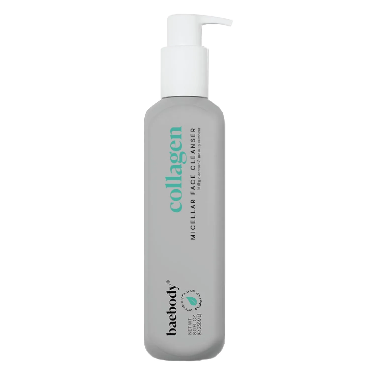 Baebody Cleansing Milk for Face - Vegan Facial Cleanser for Women and Men - Micellar Makeup Remover - Milk Cleanser Face Wash (8 fl oz)