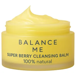 Balance Me Super Berry Face Cleansing Balm, Hydrating Makeup Remover Balm and Travel Size Face Cleanser