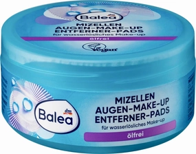 Balea Micellar Eye Makeup Remover Pads Oily, 50 pieces - German product