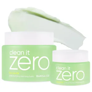 BANILA CO Clean It Zero Pore Clarifying Balm Duo | 180ml   100ml | Korean Cleansing Balm for Oily & Acne-Prone Skin | AHA-PHA & Tea Tree | Vegan