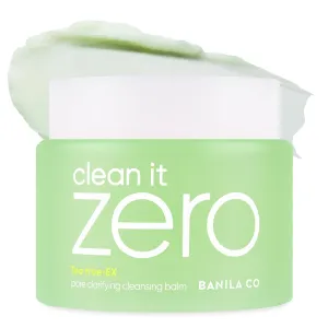 BANILA CO Clean it Zero Pore Clarifying Cleansing Balm | Korean Makeup Remover, Cleansing Oil, Facial Cleanser for Oily and Acne Prone Skin | Vegan | Made with AHA-PHA & Tea Tree (180ml / 6.08 fl.oz)