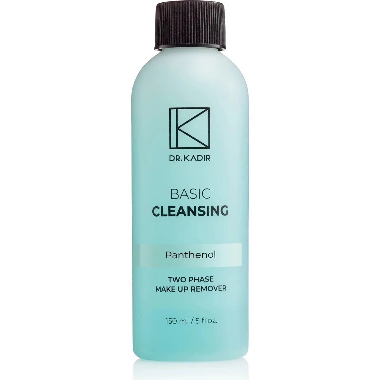Basic Cleansing Two-Phase Makeup Remover Oil-Free Eye Makeup Remover with Panthenol Removes Waterproof Cosmetics Without Greasy Residue For All Skin Types 5 fl oz