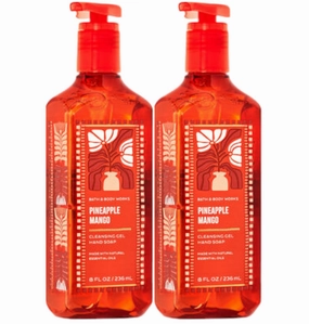 Bath and Body Works Cleansing Gel Hand Soap 8 Ounce 2-Pack (Pineapple Mango)