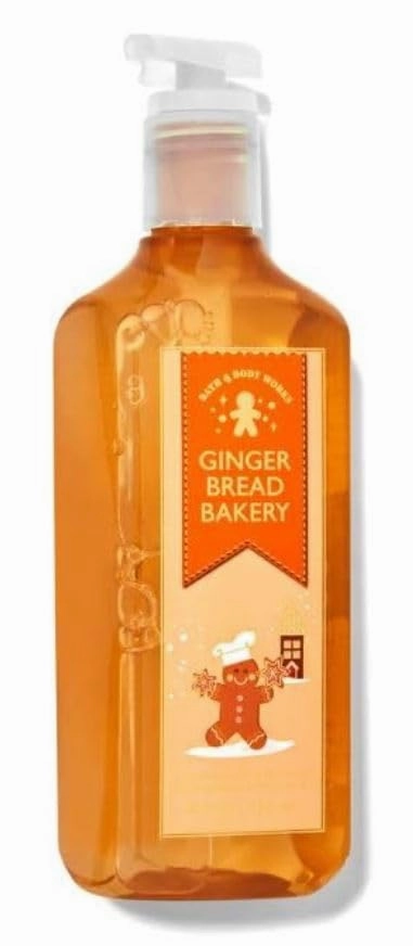 Bath Body Ginger Bread Bakery Cleansing Gel Hand Soap | 8 Fl Oz | Scented with Natural Essential Oils