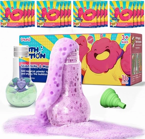 Bath Bomb Potion, Foams & Bubbles with an Eruption of Color, Colorful Fizzy, Fun Science Toddler