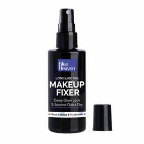 Bbllluuee Heaaaveeen Long-Lasting Makeup Fixer | Paraben Free & Sweat Proof | Infused with Vitamin E and Aloe Vera | Dewy Glow and Silk Matte Effect Setting Spray for Makeup | 60ml