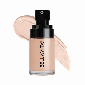 BE.LLAVITA Hydmatte FX - Airbrush Liquid Foundation with SPF 50 and PA      for Radiant Finish | Infused with Hyaluronic acid & Niacinamide| oil control | Creaseless, Smooth Finish | 30 ML
