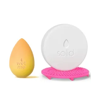 Beam Beauty Blender Makeup Sponge & Blendercleanser Solid Sponge & Brush Cleanser   Silicone Scrub Mat
