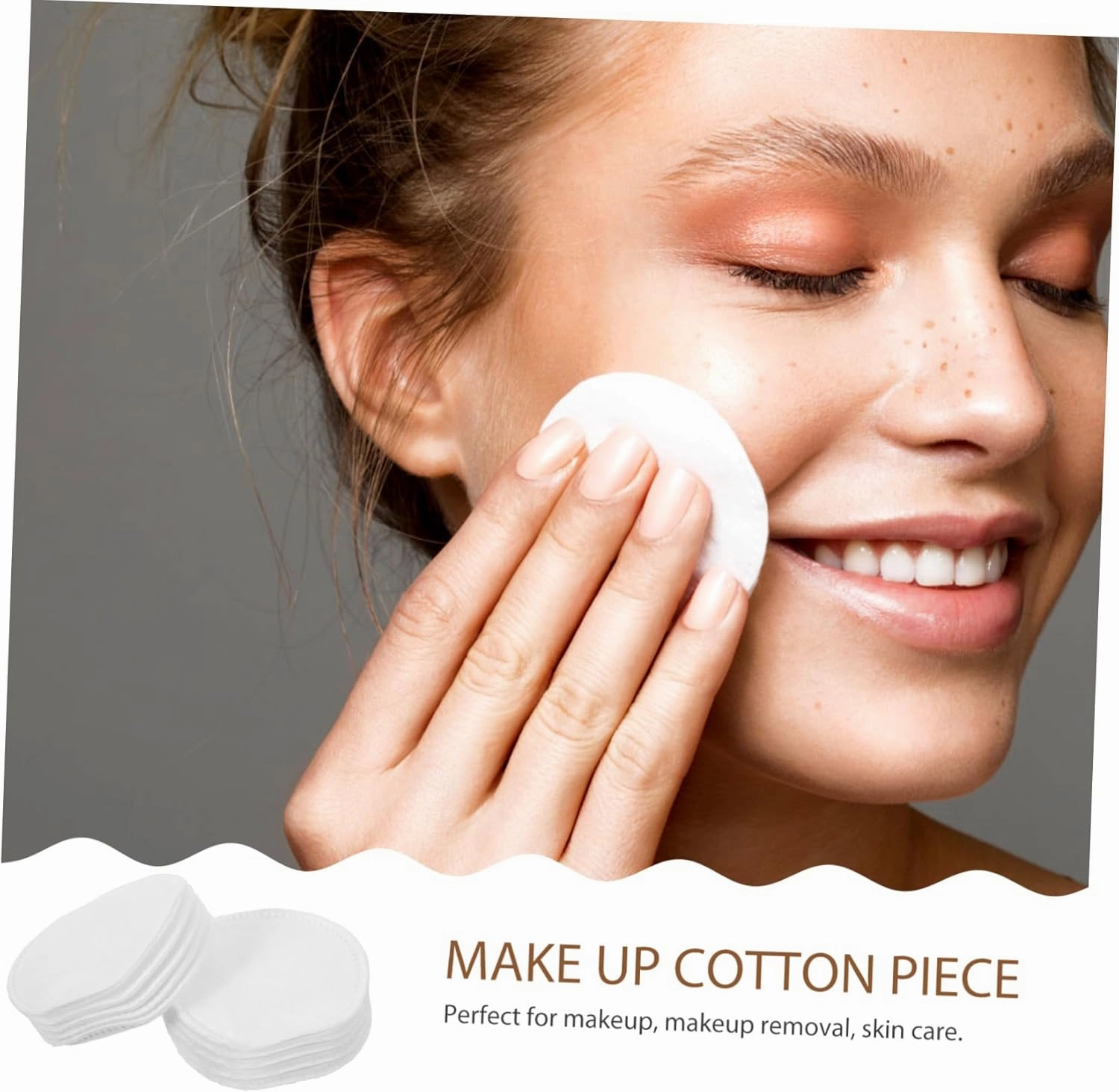 Beaupretty 600pcs Thickened Three Layer Makeup Cotton Pads for Face Cleansing Soft Remover for Makeup Skin Care Gentle Skin for Travel and Daily Use