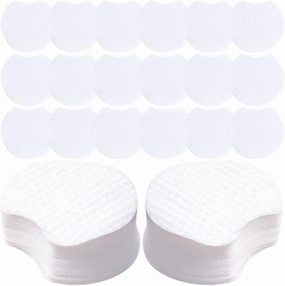 Beaupretty Semi-Circular Makeup Removal Pads 1200 Pack Non-Woven Cotton Pads for Daily Face Cleansing