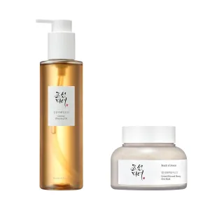 Beauty of Joseon Ginseng Cleansing Oil and Rice and Honey Mask Makeup Remover Wash Off Pack Set