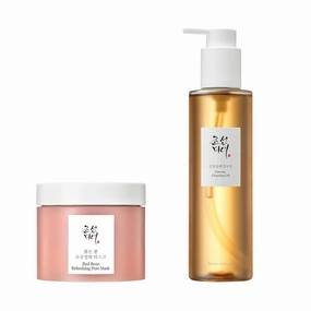 Beauty of Joseon Red Bean Refreshing Pore Mask with Ginseng Cleansing Oil Waterproof Makeup Remover