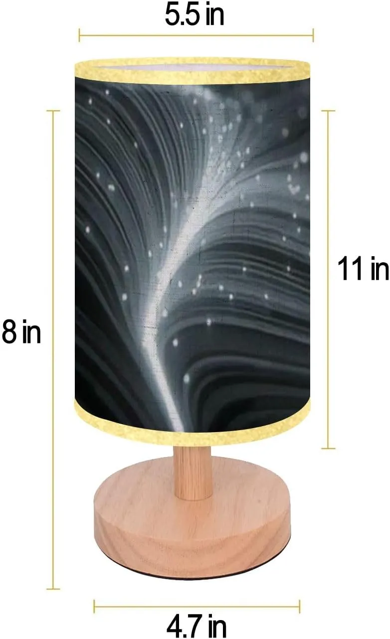 Bedside Desk Lamps, Minimalist 3D Topographic map Contour map Rendering Abstract Valleys Nightstand Lamps, Small Table Lamp for Nursery Girls Kids Bedroom Classroom Living Room Dorm Decor
