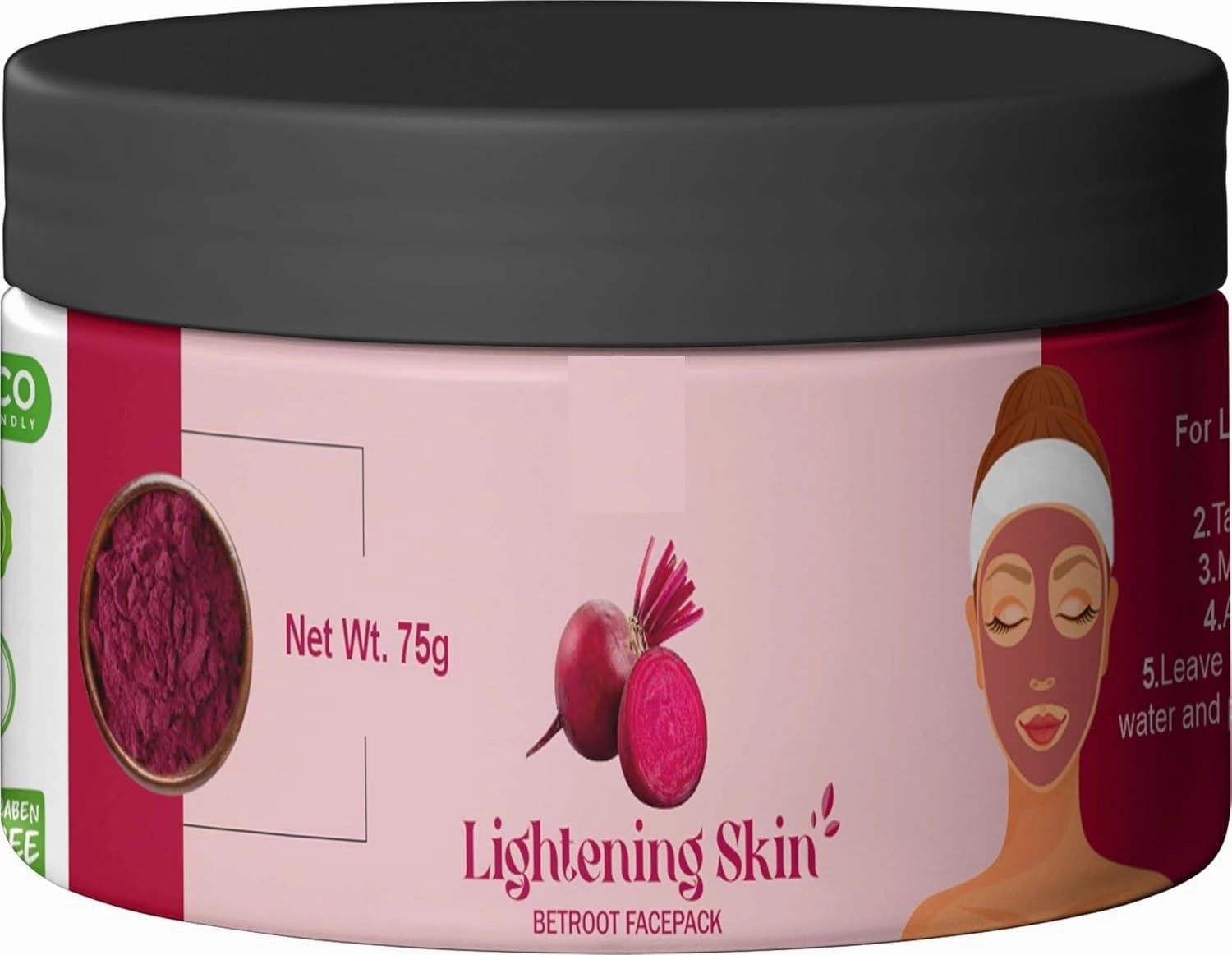 Beetroot Face Pack for Skin Lightening, Nourishing and Blemish Control, 75g