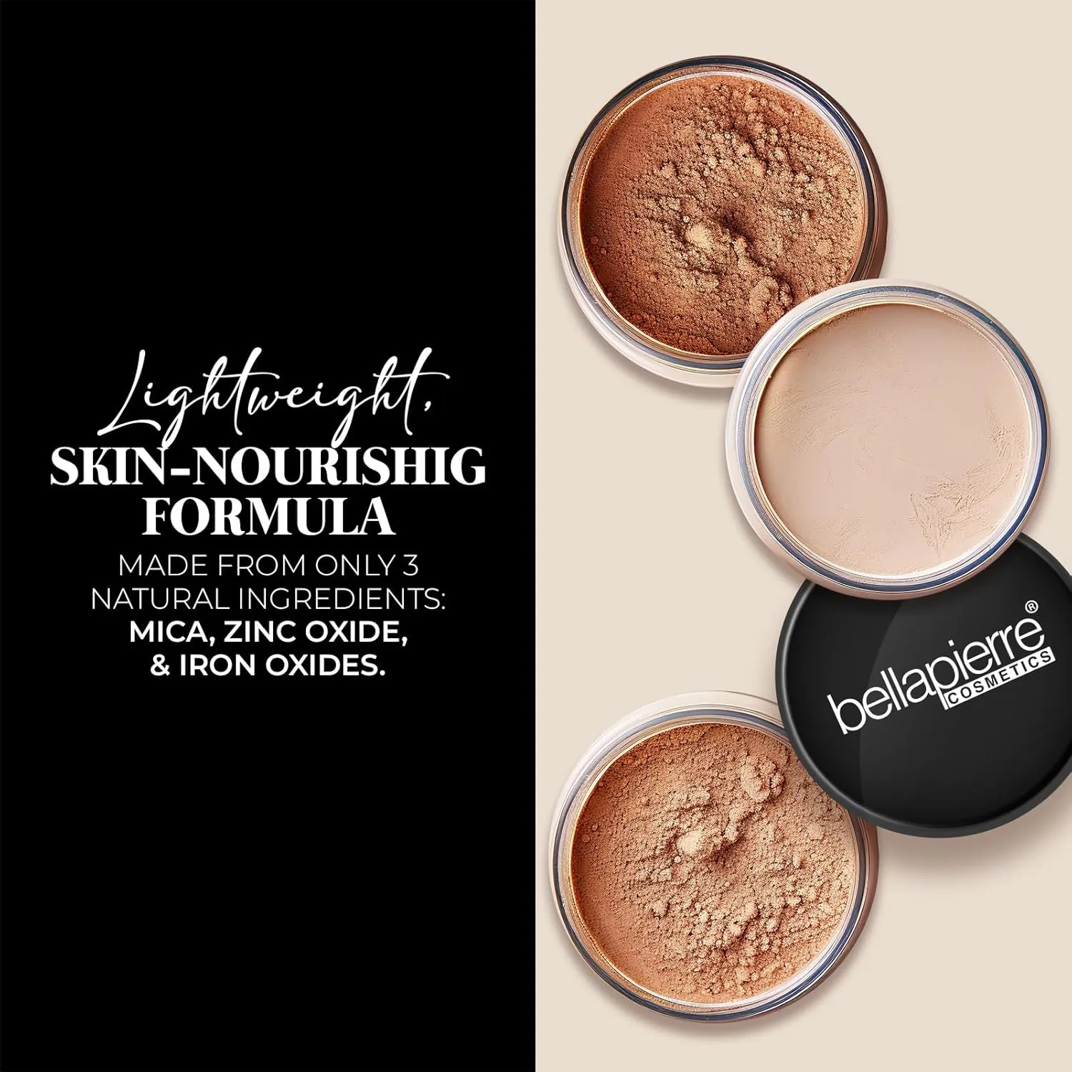 bellapierre Mineral Foundation SPF 15 - Loose Powder Foundation | Vegan & Cruelty Free Natural Makeup | Full Coverage Matte Finish | Hypoallergenic | Oil & Talc Free - 0.32 Oz - Double Cocoa