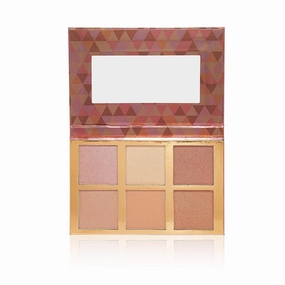 bellapierre Glowing Highlighter Makeup Palette | 6 Illuminating Shades to Suit Different Skin Tones | Non-Toxic and Paraben Free | Vegan and Cruelty Free | Natural Look