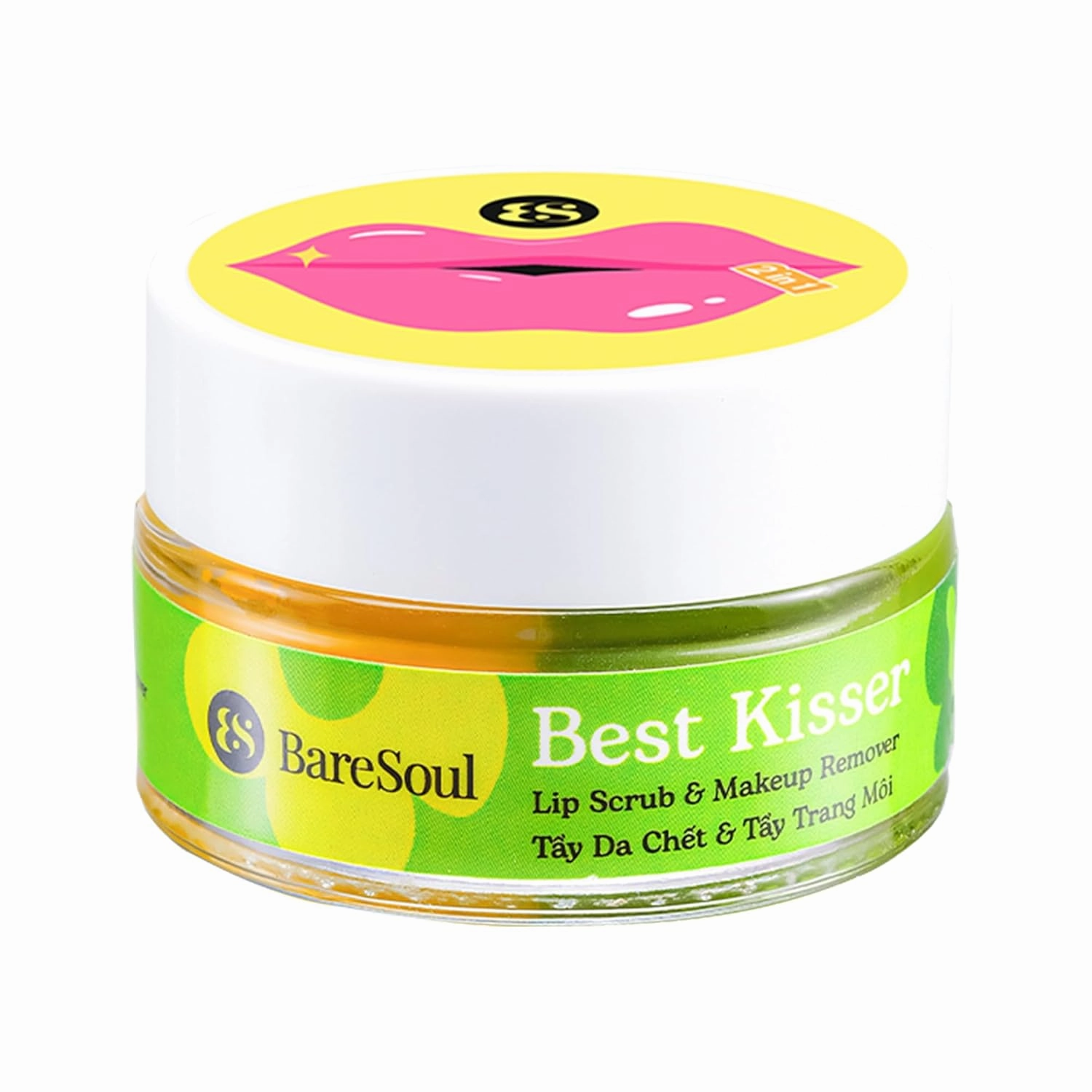 Best Kisser Lip Scrub & Makeup Remover 20g (0.71 Oz) - Organic Exfoliating Lip Scrub for Soft and Smooth Lips, Chapped Lips and Enhance Lip Care