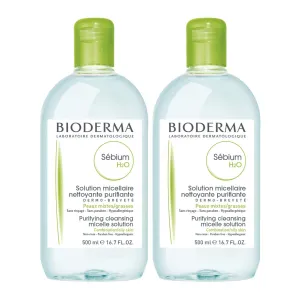 Bioderma - Sébium H2O - Micellar Water - Facial Cleanser and Makeup Remover - Face Cleanser for Combination to Oily Skin