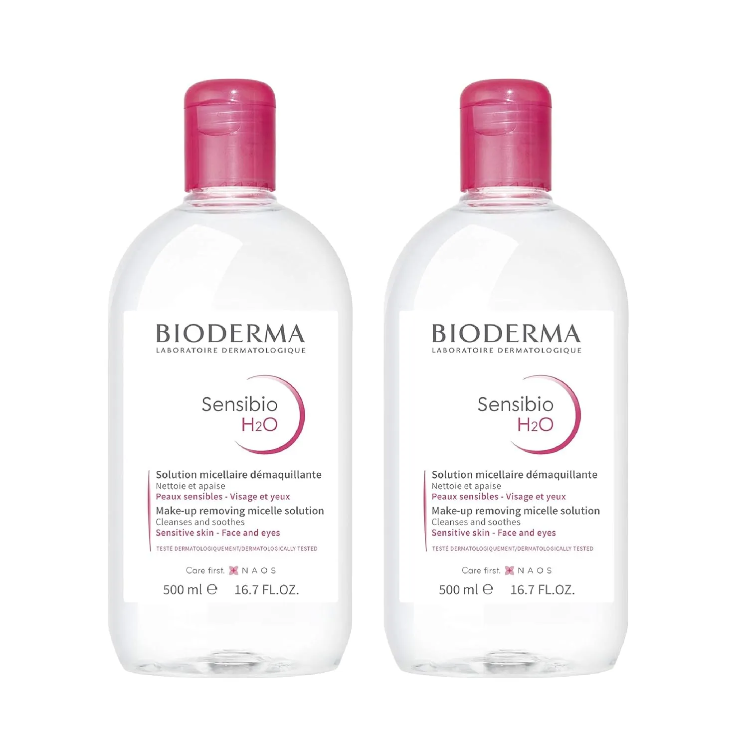 Bioderma - Sensibio - H2O Micellar Water - Makeup Remover Cleanser - Face Cleanser for Sensitive Skin