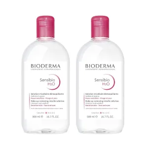 Bioderma - Sensibio - H2O Micellar Water - Makeup Remover Cleanser - Face Cleanser for Sensitive Skin