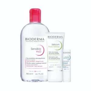 Bioderma - Sensibio - H2O Micellar Water - Makeup Remover Cleanser - Face Cleanser for Sensitive Skin