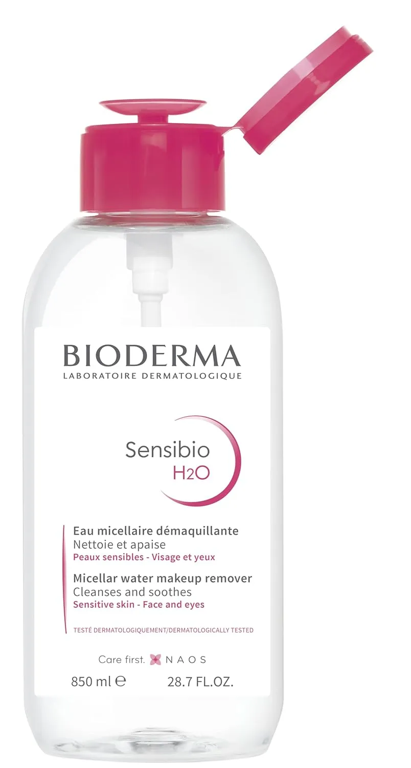Bioderma - Sensibio - H2O Micellar Water - Makeup Remover Cleanser - Face Cleanser for Sensitive Skin