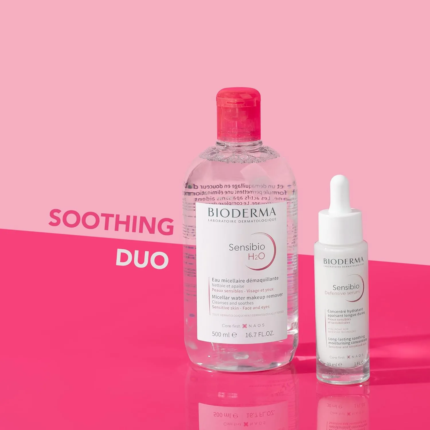Bioderma - Sensibio - H2O Micellar Water - Makeup Remover Cleanser - Face Cleanser for Sensitive Skin