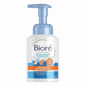Biore Blue Agave   Baking Soda Anti-Blemish Cleansing Foam 200ml