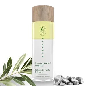 Biphasic Waterproof Makeup Remover - Millennial Olive Oil Based Cleanser, Travel Size Eye Make Up Remover Liquid, Moisturizing Care Makeup Essentials