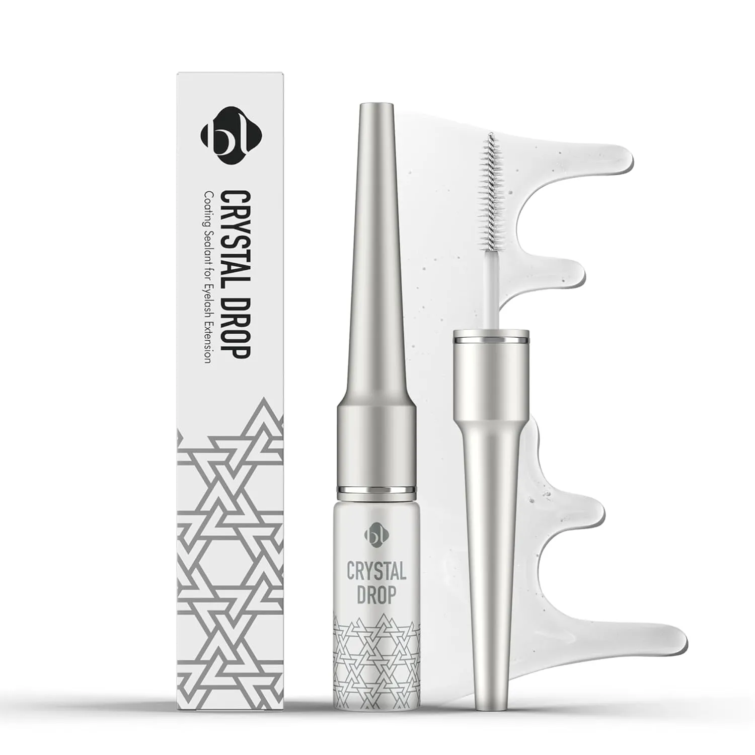 BL Lashes Crystal Drop Lash Sealant for Eyelash Extensions | Overnighter Lash Sealer & Waterproof Coating for Retention & Aftercare (0.24 fl.oz, Clear)