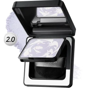Black Magnet Soft Focus Powder, Waterproof Translucent Pressed Setting Powder, 24H Longlasting Talc-Free Face Powder, Oil Control Compact Makeup,01 Blue Purple For Dry&Com Skin, 0.28Oz