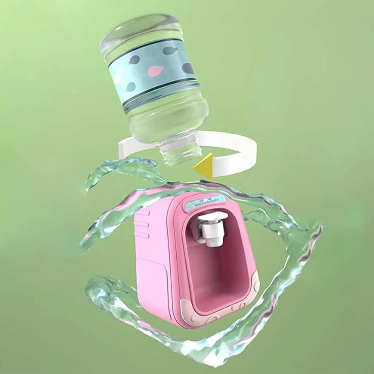 Bleumy Mini Micellar Water Dispenser, Makeup Remover, Fun Kitchen Toys, Green