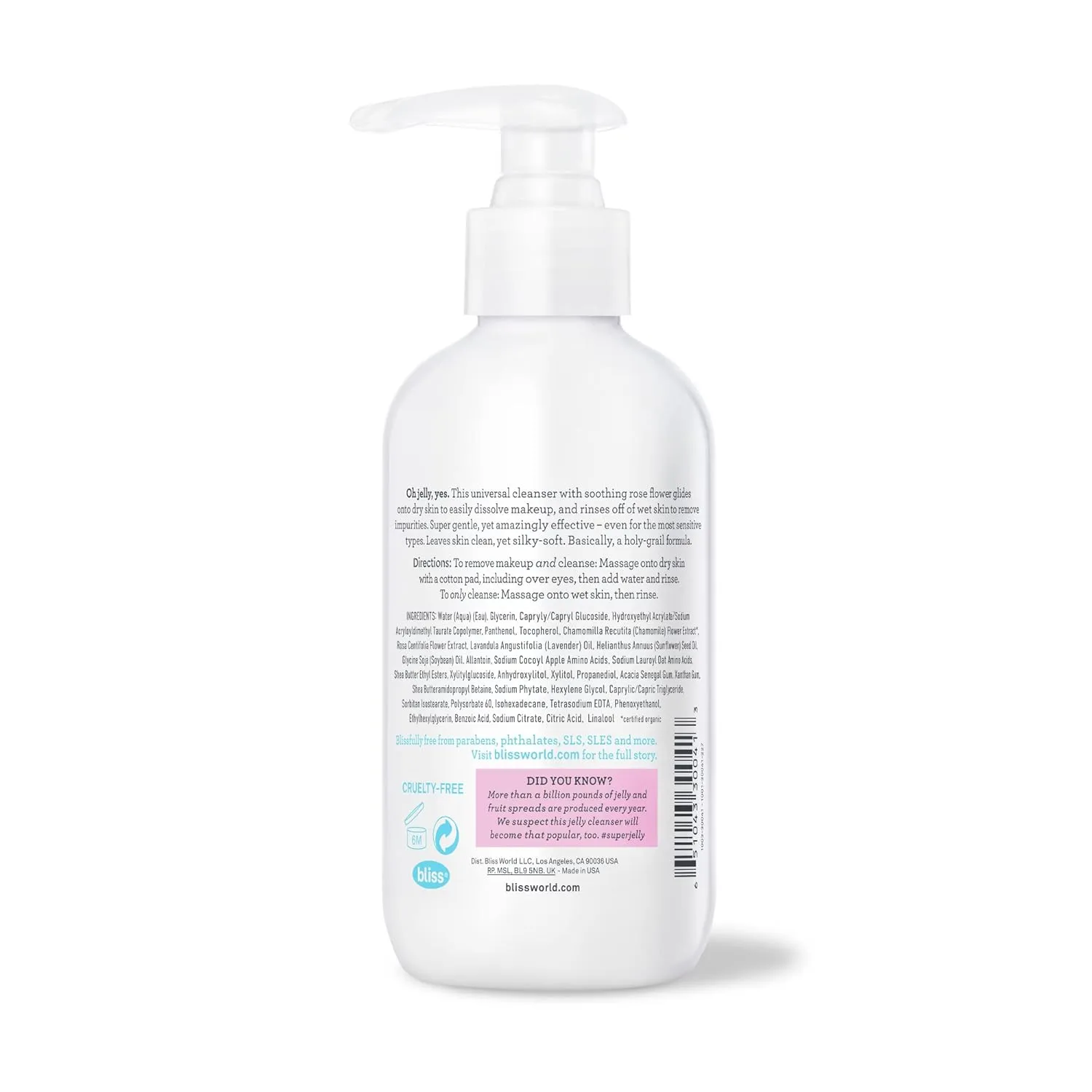 Bliss Makeup Melt Jelly Cleanser/Remover - 6.4 Fl Oz - Super-Gentle - Sooth