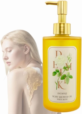 Body Wash Shower Oil Cleanser for Women-Japanese Bath Oil, Skin So Soft Moisturizing bodywash, Body Oil Cleanser, Natural Shower Gel, Body Care, Sulfate-Free,Paraben-Free 10 fl.oz