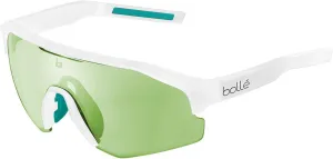 Bolle Lightshifter Sunglasses BS020003 - White Matte/Phantom Clear Green Photochromic Lens