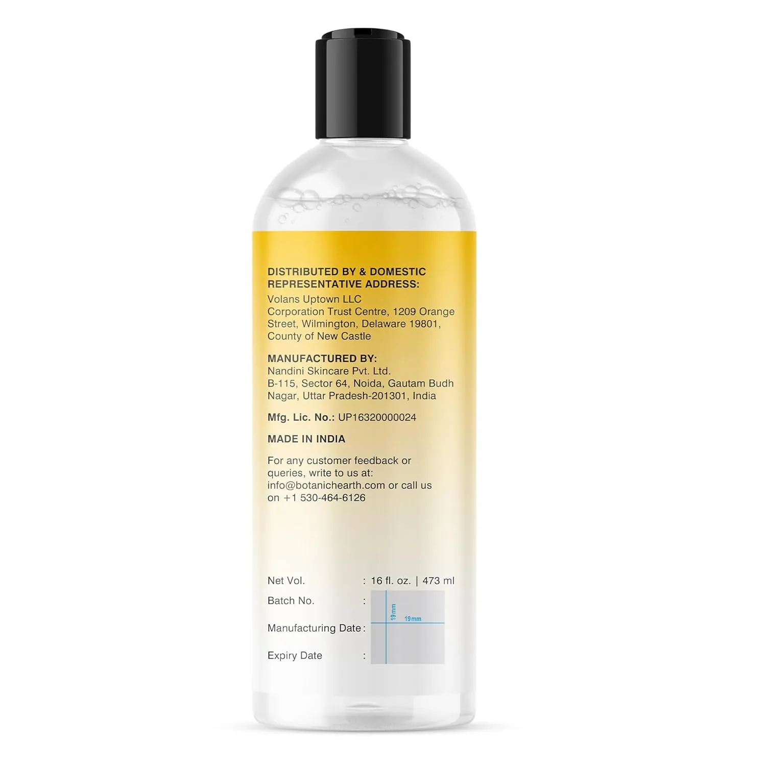 Botanic Hearth Bi-Phasic Micellar Water 16 fl oz - Gently Cleanses, Makeup Remover with Dual-Phase Formula, Suitable for All Skin Types