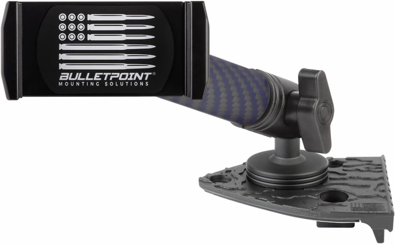 Bulletpoint Dash Mount Cell Phone Holder Compatible with 2018-2023 Jeep Wrangler JL (NOT 4xe) & 2020-2023 Jeep Gladiator Single Ball Mount Compatible with iPhone Android Smartphone (Driver Side)