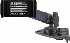 Bulletpoint Dash Mount Cell Phone Holder Compatible with 2018-2023 Jeep Wrangler JL (NOT 4xe) & 2020-2023 Jeep Gladiator Single Ball Mount Compatible with iPhone Android Smartphone (Driver Side)