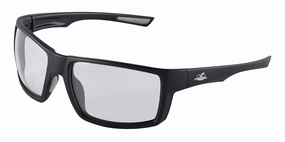 Bullhead Safety Sawfish Safety Glasses with Variable Tint and Performance Fog Technology Lens, UV Light Protection, Anti-Fog and Scratch Resistant, Matte Black Frame