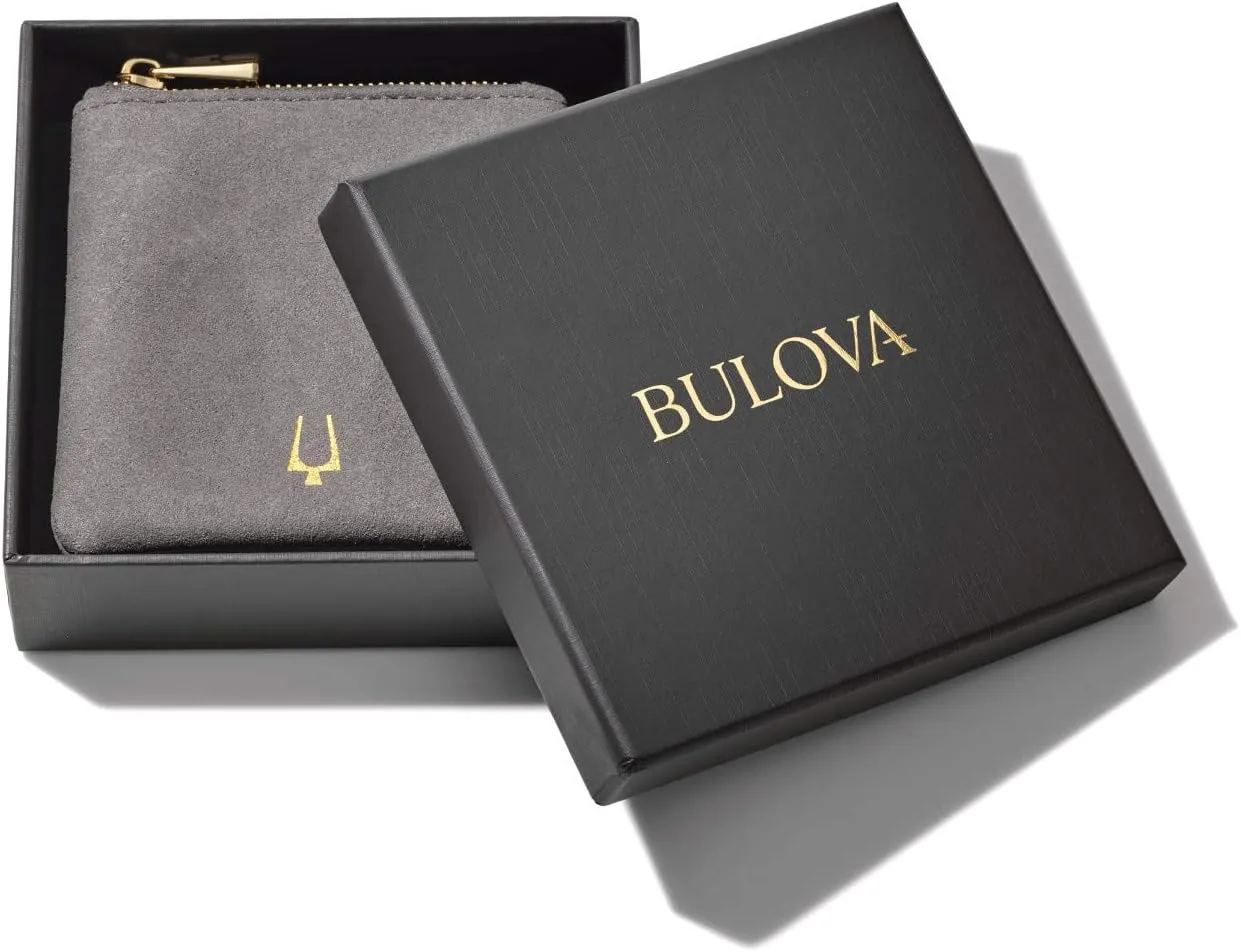 Bulova Mens Precisionist Stainless Steel Tuning Fork Chain Link ID Bracelet