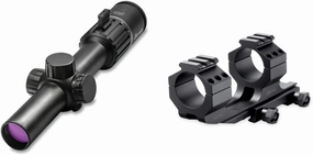 Burris Optics RT-6 Riflescope 1-6x24mm, Matte Black, 200472, os & Optics P.E.P.R. Scope Mount, includes Both Smooth and Picatinny Ring Tops, 30mm, Standard Attach, BLACK (410341)