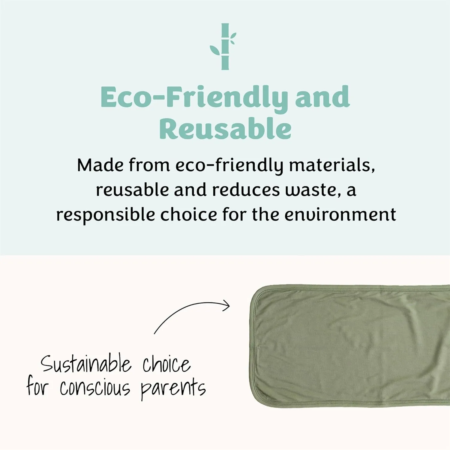 Caden Lane Premium Baby Burp Cloths, Ultra Soft & Absorbent, Gender Neutral for Newborn, Boy & Girl, Essentials for Feeding & Teething, Machine Washable, 3-Pack, Greens