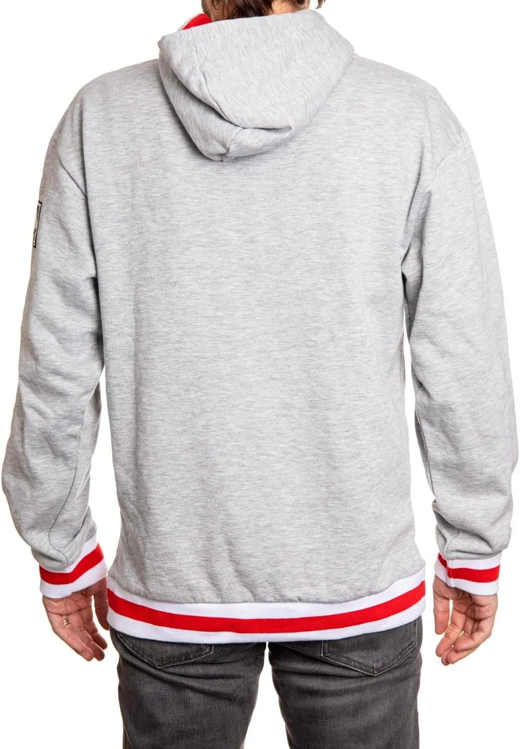Calhoun NHL Surf & Skate Mens Muskoka Team Striped Premium Pullover Hoodie