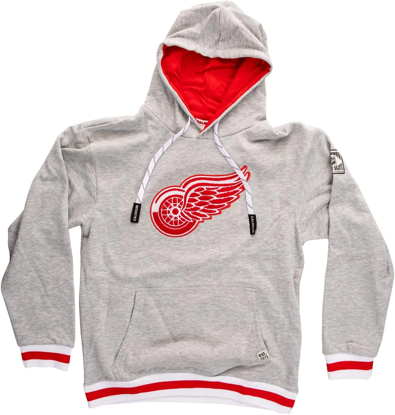 Calhoun NHL Surf & Skate Mens Muskoka Team Striped Premium Pullover Hoodie