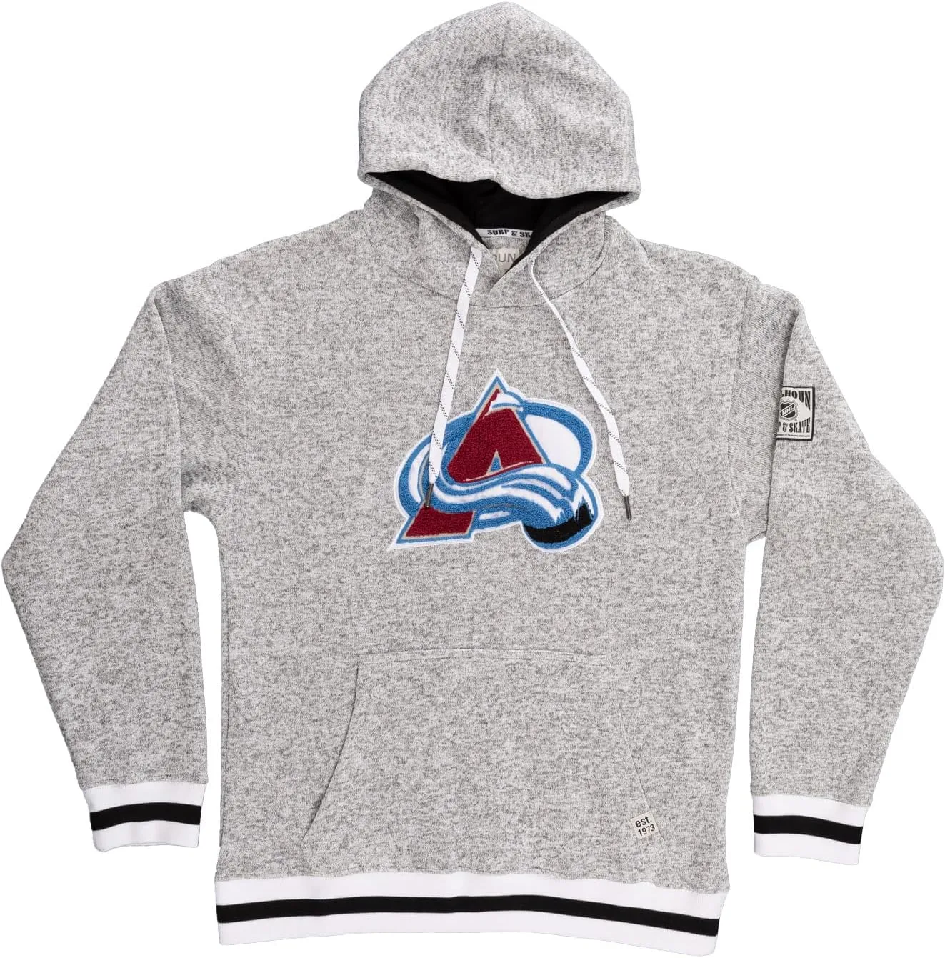 Calhoun NHL Surf & Skate Mens Muskoka Team Striped Premium Pullover Hoodie