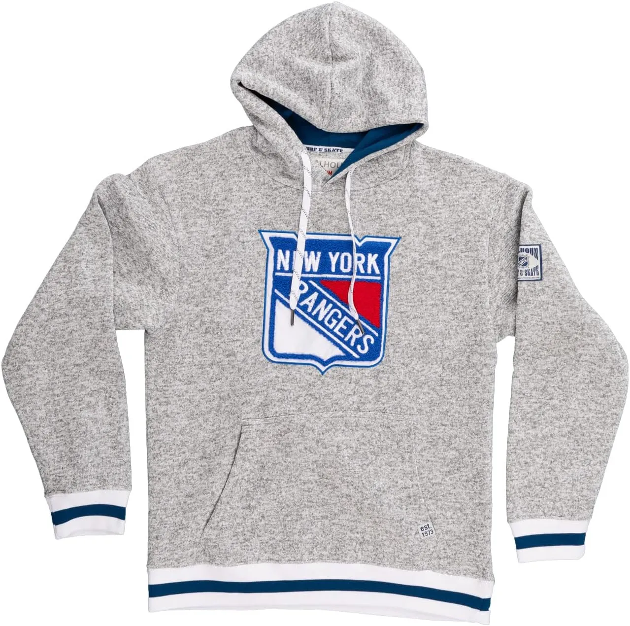 Calhoun NHL Surf & Skate Mens Muskoka Team Striped Premium Pullover Hoodie