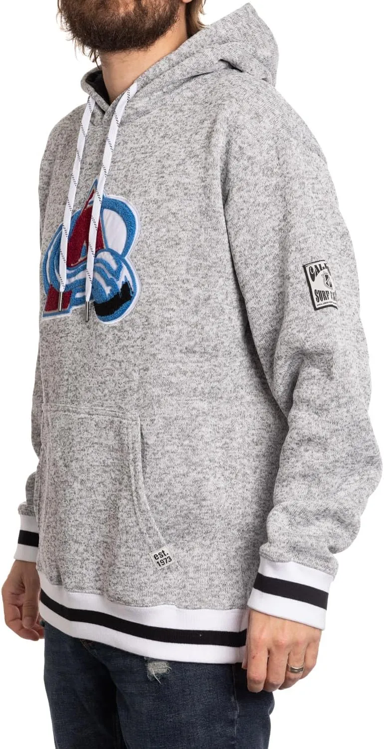 Calhoun NHL Surf & Skate Mens Muskoka Team Striped Premium Pullover Hoodie