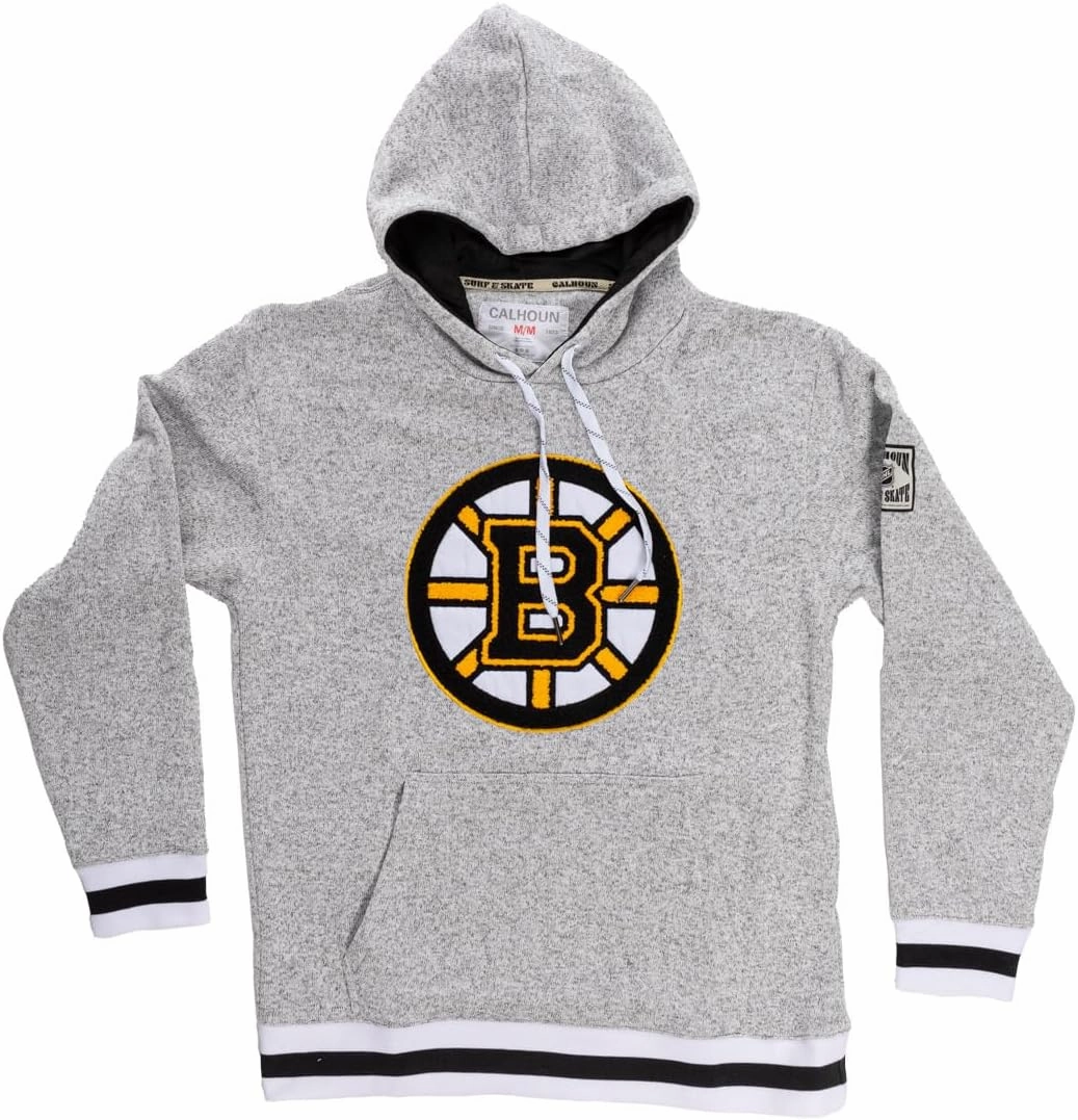 Calhoun NHL Surf & Skate Mens Muskoka Team Striped Premium Pullover Hoodie