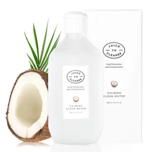 Calming Clean Water 300ml (10.1 fl.oz.) - Natural Micellar No Wash Makeup Cleansing Water, EWG Green Formula Hypoallergenic Cleanser, Removes Sebum & Impurities, Vegan, Paraben Free