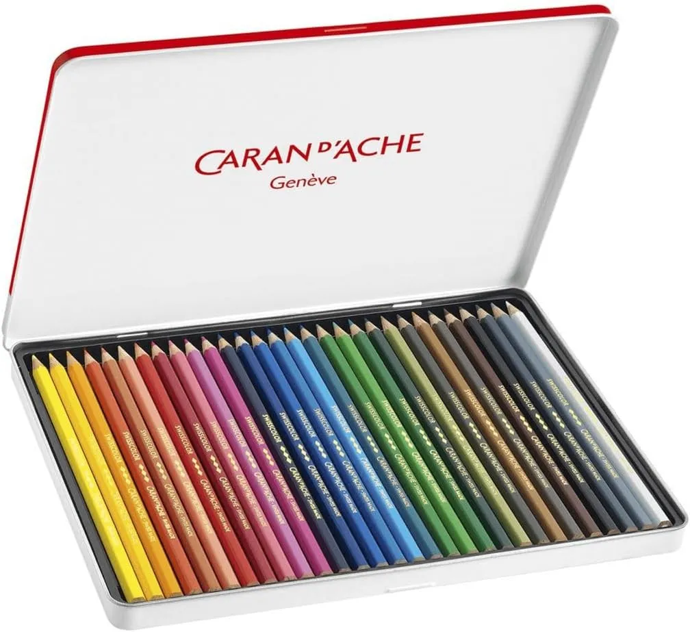 Caran D'Ache Swiscollor Permanent Colored Pencils 30 Colors